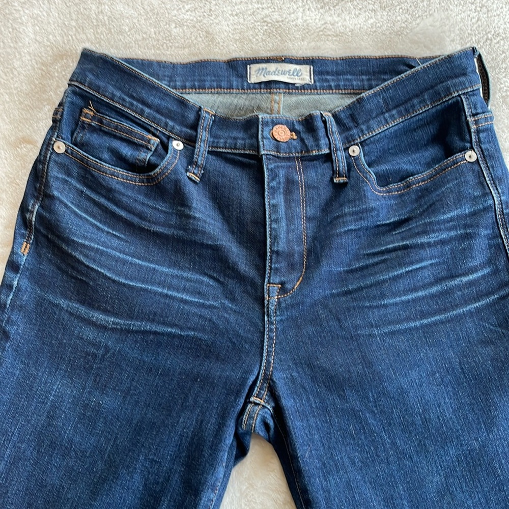 Madewell Denim Jeans High Riser Skinny Medium Blue Wash Stretch Size 30
